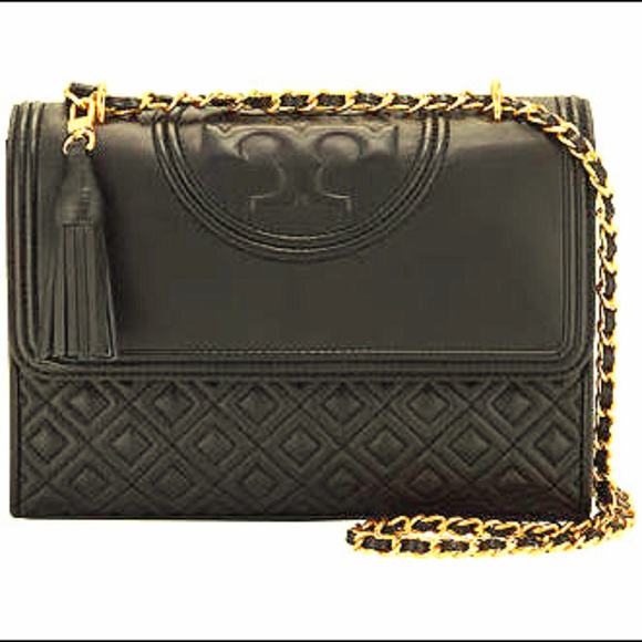 Tory Burch Handbags - (HALF OFF) Tory Burch - Black Fleming Shoulder Bag